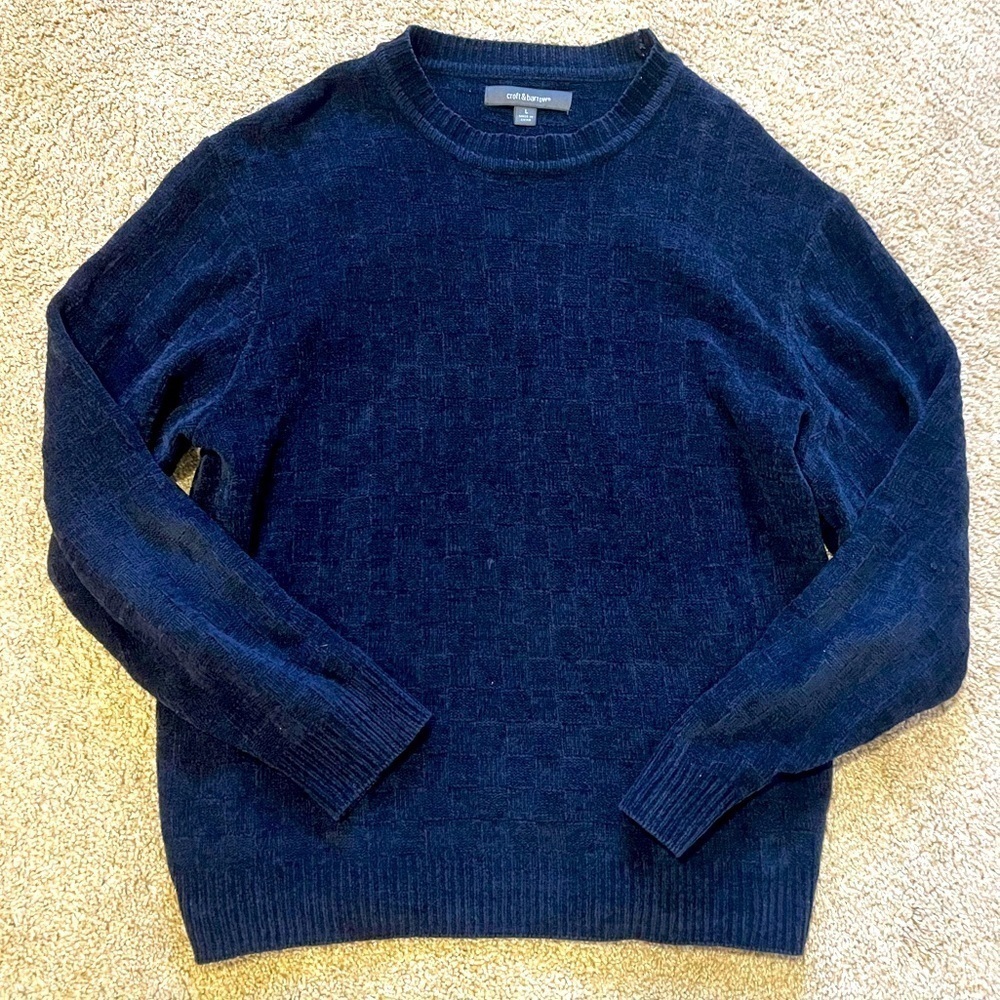 Croft & barrow men large sweater navy